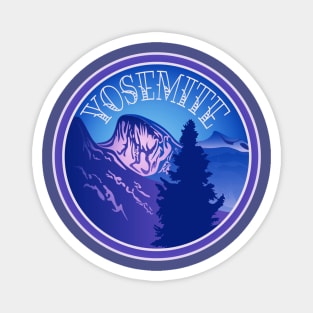 Yosemite National Park WPA Style Logo Magnet