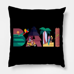 Bali Indonesia Island Paradise Nature Culture Holiday Gift Pillow