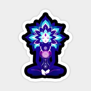 Aura Blue Meditation 03 Magnet