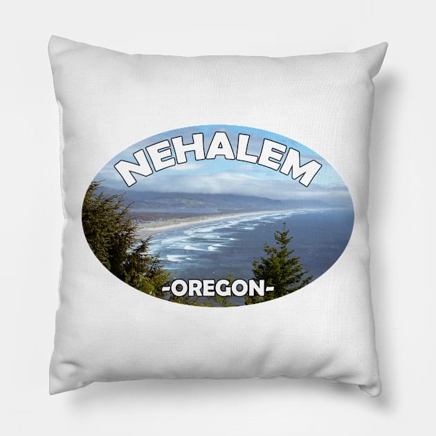 Nehalem Oregon Pillow by stermitkermit