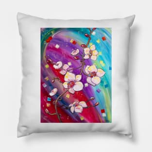 White Orchid Pillow