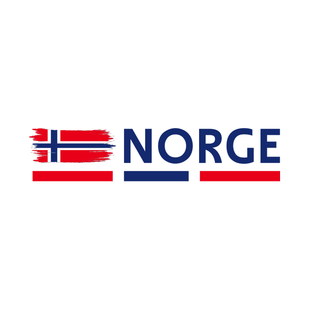 Norway Flag design | Fjord illustration by norwayraw