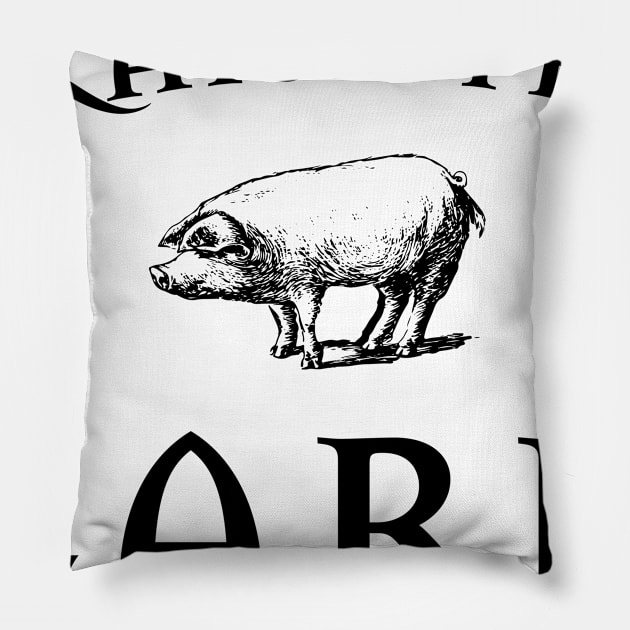 Praise the Lard Pillow by Fun-E-Shirts