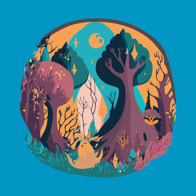 enchanted forest illustration by goingplaces