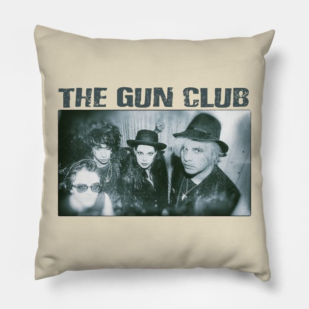 the Gun Club Pillow by RisingAboveBedlam