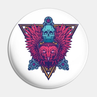 Neon Owl Pin