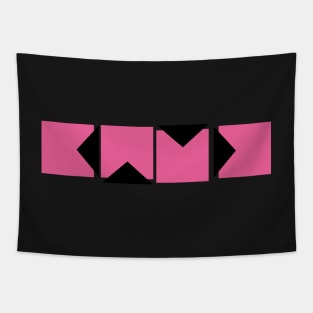 pink and black Tapestry