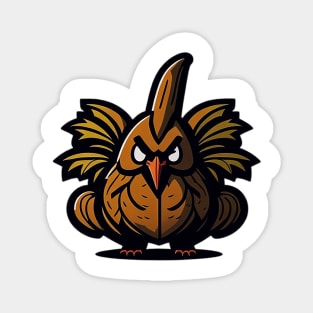 Cartoonish Thanksgiving Turkey Magnet