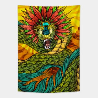 Quetzalcoatl, The Feathered Serpent Tapestry