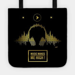 Night music gold Tote