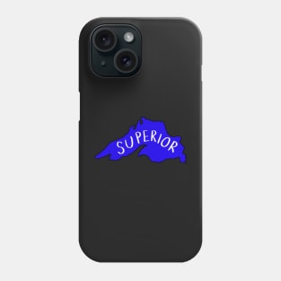 Lake Superior Outline Phone Case