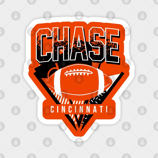 Vintage Cincinnati Football Chase Magnet by funandgames