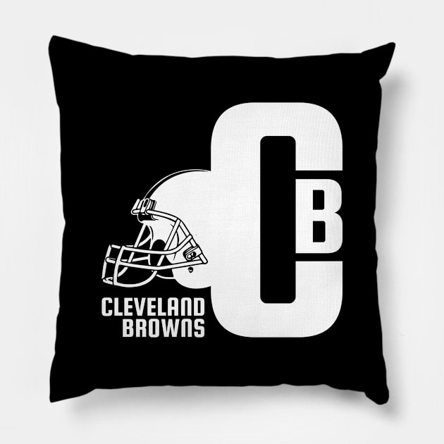 CB Cleveland Browns 3 Pillow by HooPet