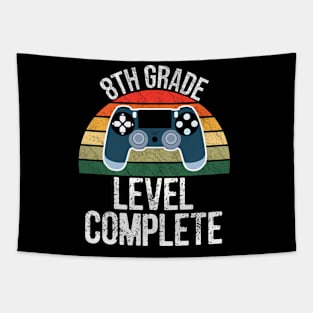 8th Grade Level Complete Gamer Graduation Tapestry