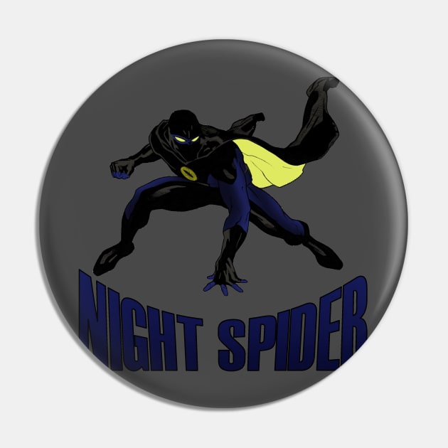 Night Spider 4 Pin by Blue Moon Comics Group