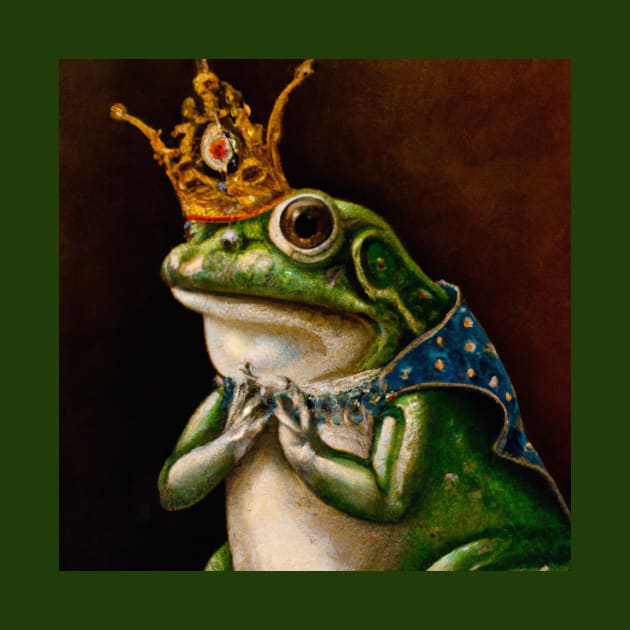 Renaissance painting of a Frog King by Star Scrunch