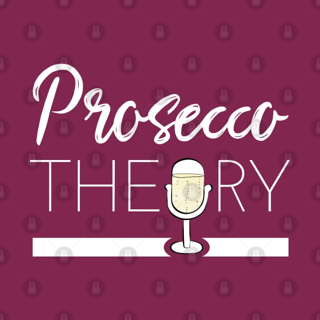 Prosecco Theory Logo (white) by Prosecco Theory