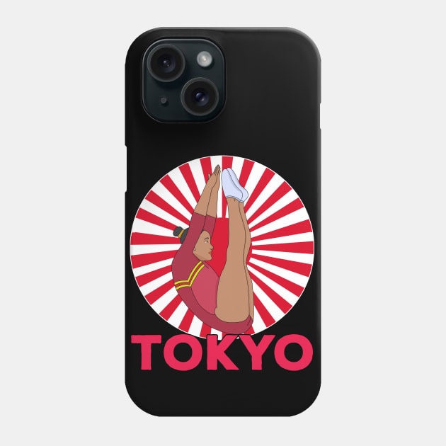 Tokyo Trampoline Gymnastics Phone Case by DiegoCarvalho