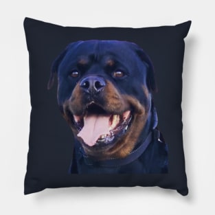 Rottweiler Pooch Smiling BR Pillow