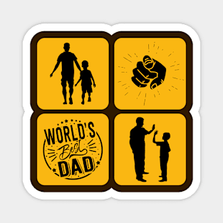 World's Best Dad Ever | Happy Father's Day Magnet