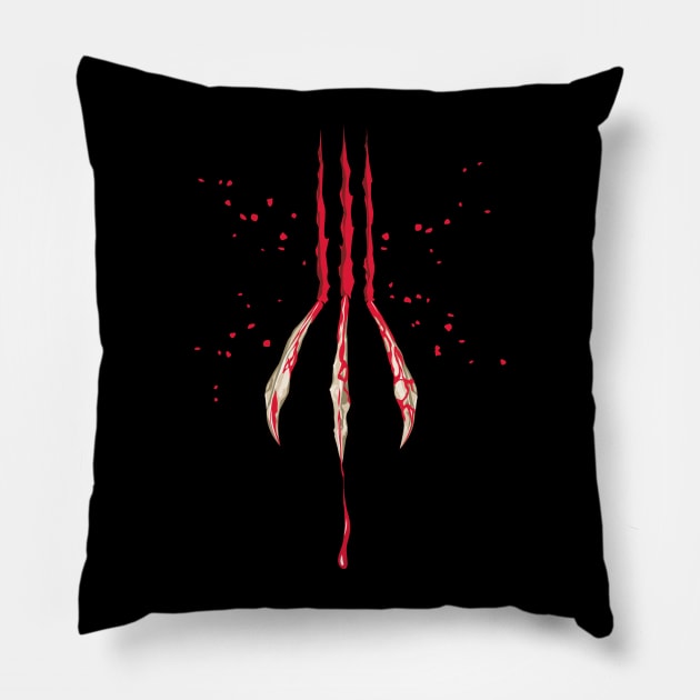 Bone Clawed Pillow by LaughingDevil