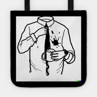 Coffee Mug Stain shirt design Tote