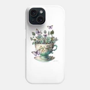 Floral Teacup Collection C Phone Case