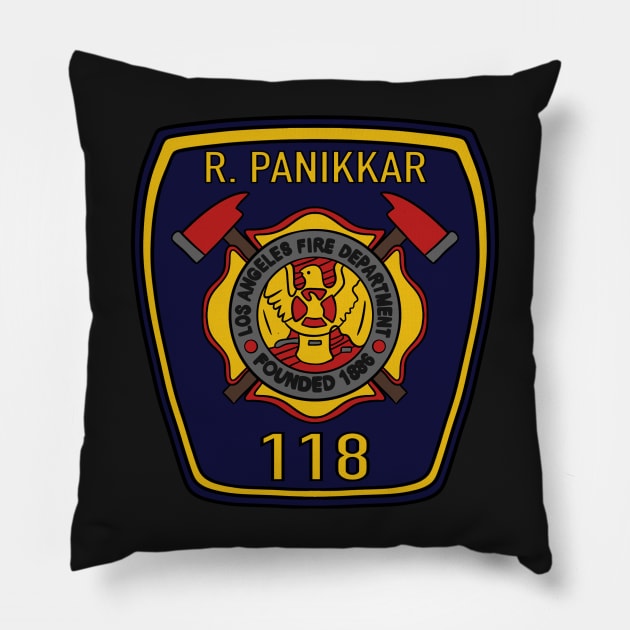 Station 118 LAFD Badge | 911 Ravi Panikkar Pillow by icantdrawfaces