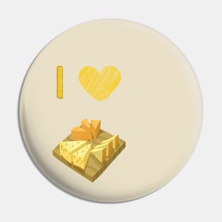 I love cheese Pin