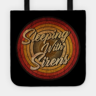 arjunthemaniac,circle retro faded Sleeping With Sirens Tote