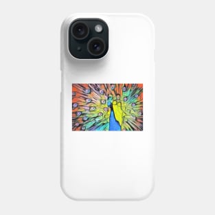 Abstract peacock Phone Case