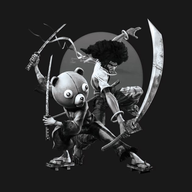 Black ' N White Samurai by opawcreate