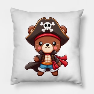 Cute Pirate Bear Kawaii Pillow