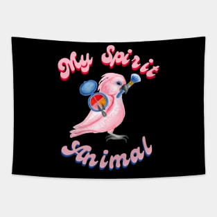 My Spirit Animal is a Cockatoo Parrot Tapestry