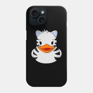 White Tiger Rubber Duck Phone Case