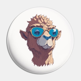 Camel Animal Face Design Art Shirt Pin