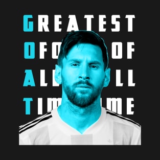 GOAT MESSI ON BLUE ARGENTINA T-Shirt