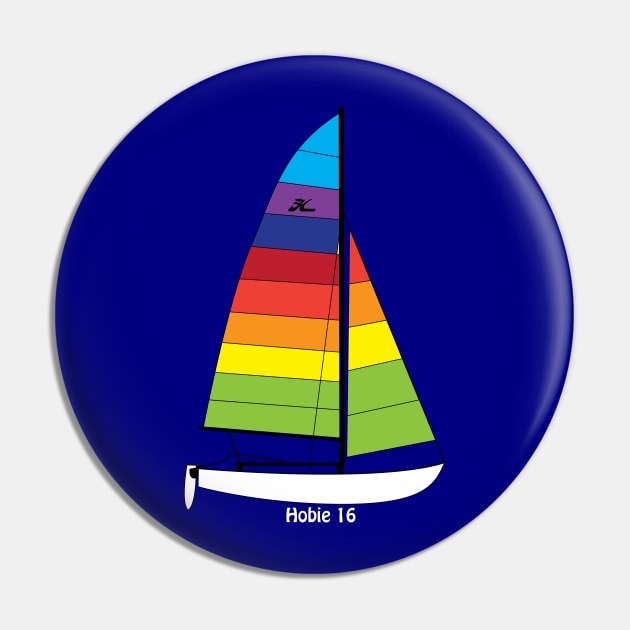 Hobie 16 Sailboat Pin by CHBB