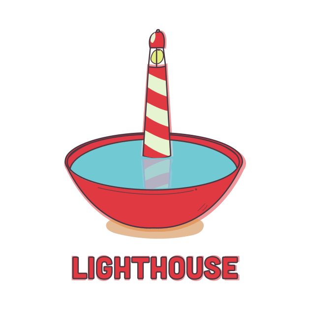 Lighthouse in a bowl by nickemporium1