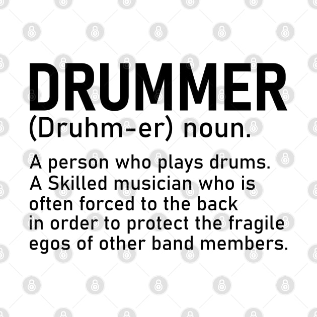 Drummer A Person Who Plays Drums Funny Drummer Gift by DragonTees