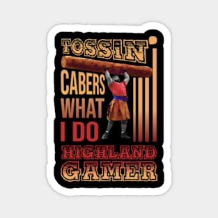 Tossin' Cabers Highland Sport Magnet