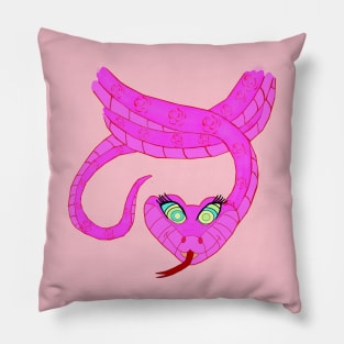 Pink Kaa Hypnotizes You Pillow