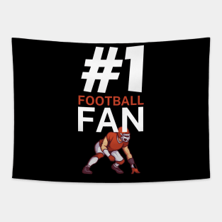 #1 Football fan Tapestry