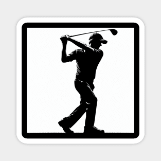 Golf player Magnet