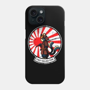 Two Tailed Tom - Samurai Rising Sun Flag - Grunge Style Phone Case