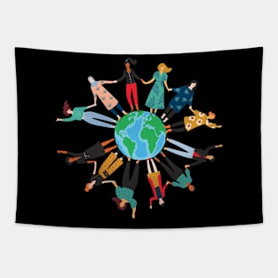 Women of the world ally T-shirt Women's day Feminism Empower Tapestry