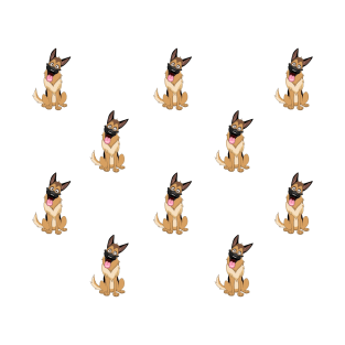 German shepherd pattern T-Shirt