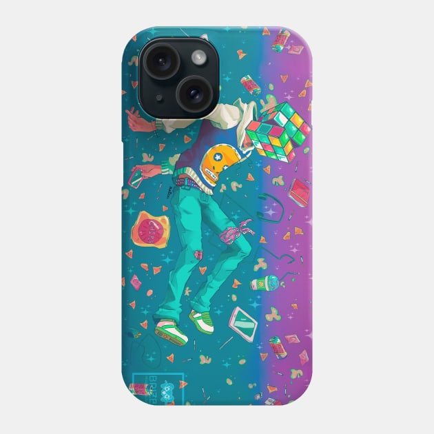 A Cube in Space Phone Case by MissLambsAnger
