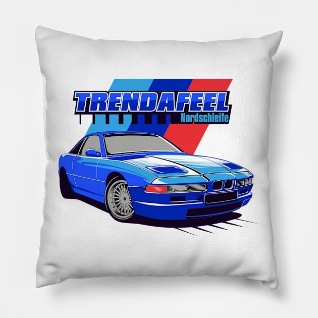 GERMAN RACING CAR Pillow by mojokumanovo