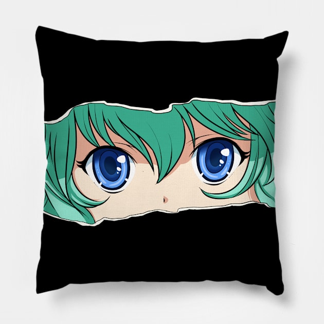 Japanese Manga Anime Face Gift Print Graphic Novel Cosplay Print Pillow by Linco